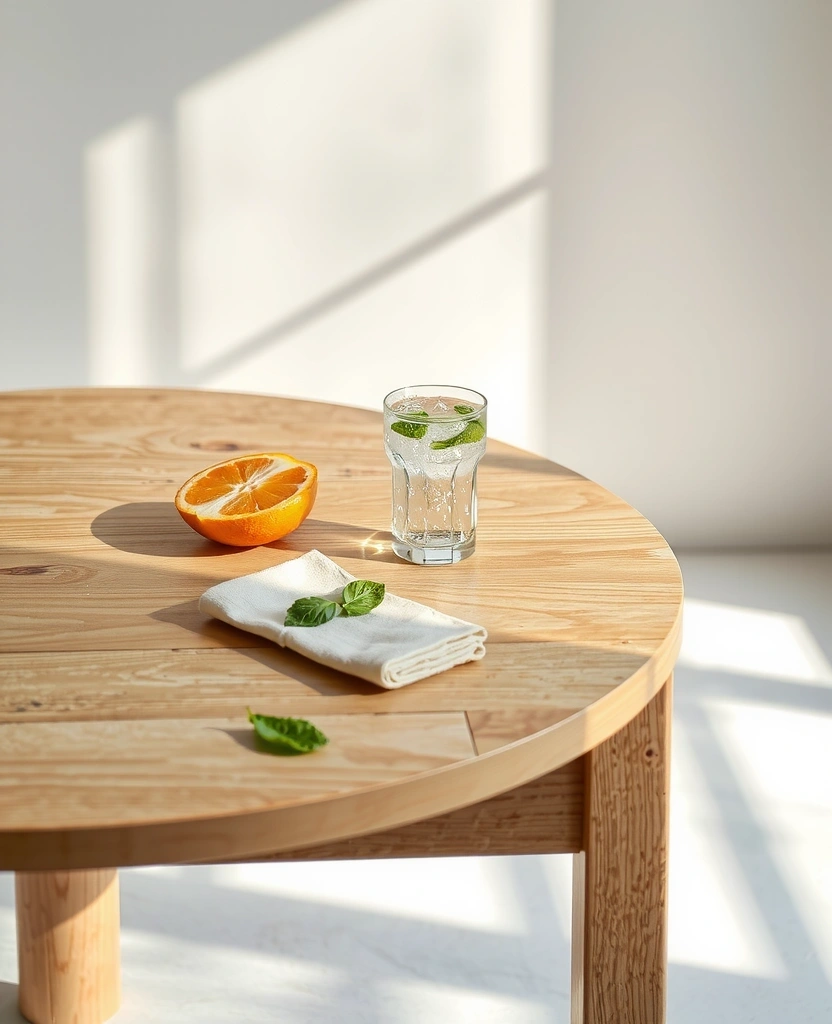 Minimalistisches Studio-Setting